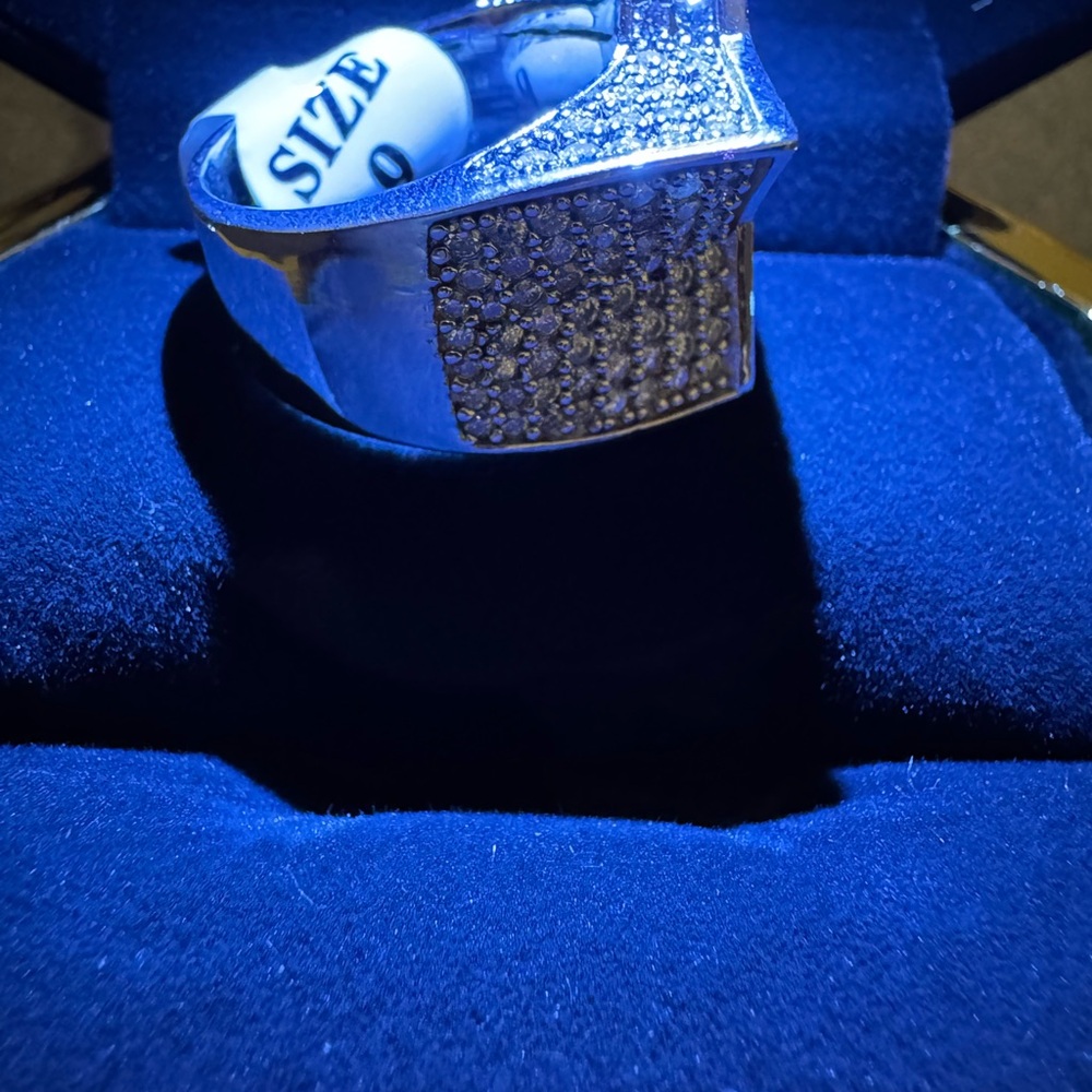 Vvs d color moissanite star ring 925 sliver - Picture 3 of 3